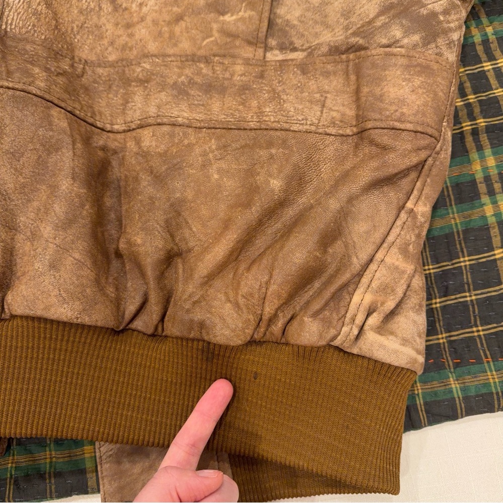 Vintage Superfortress B2 Leather Bomber Jacket Brown - Picture 5 of 5